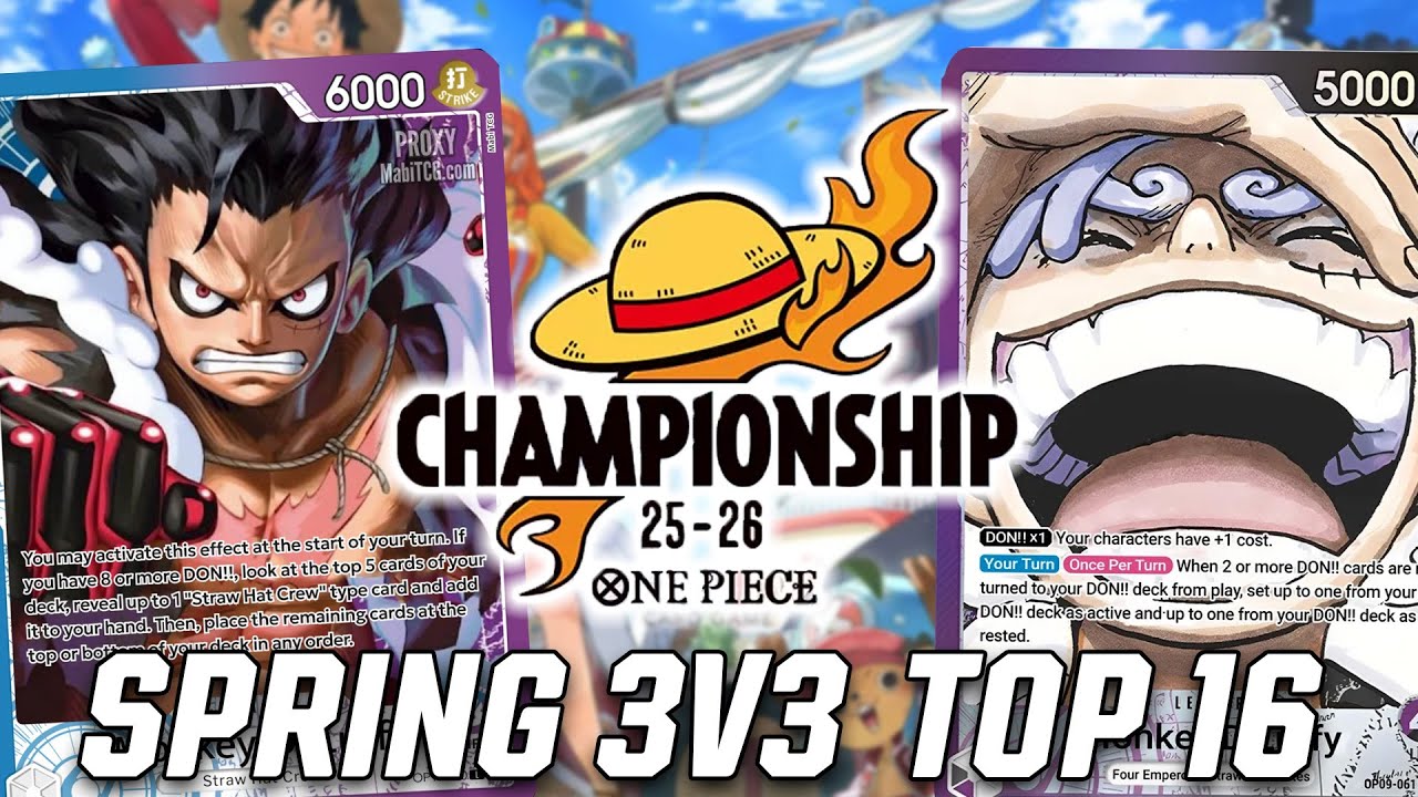 [OP11] OP09 Luffy vs. OP11 Luffy || Spring 3v3 Top 16 || One Piece Trading Card Game