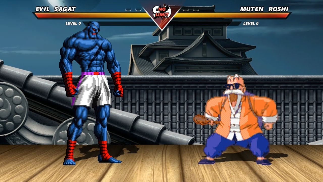 EVIL SAGAT vs MUTEN ROSHI - Epic Combat @(1080) - 60fps√