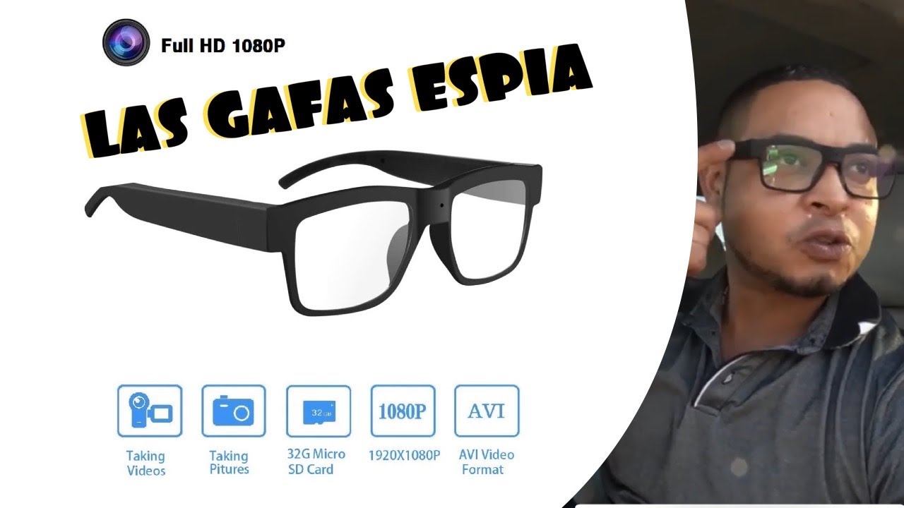 Gafas Espia 1080 30fps | Los Lentes Espia  | Valen La pena | Gafas con Camara |