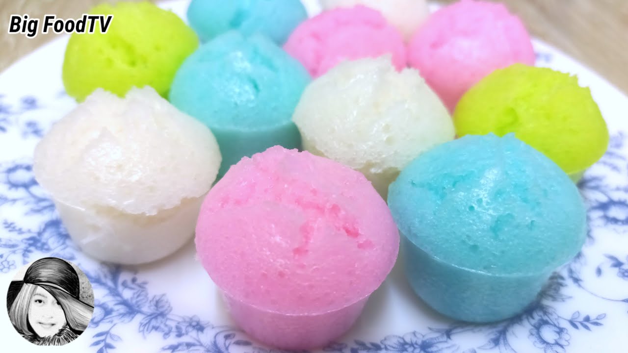 ขนมถ้วยฟู(สูตรกะทิ)ง่ายๆ ไม่ใส่ยีสต์ ไม่ต้องหมัก ep.271 Thai rice flour muffins