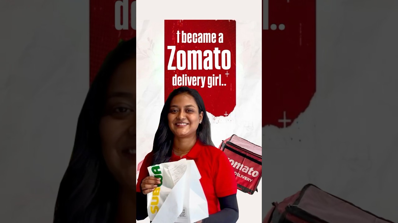 Zomato delivery girl for a day! #zomato #fooddelivery