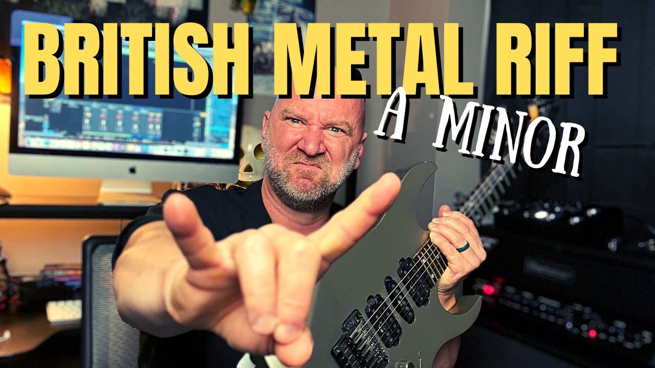 JSGA Lesson 31: British Metal Style Riff in A Minor (Rhythm Guitar Lesson)