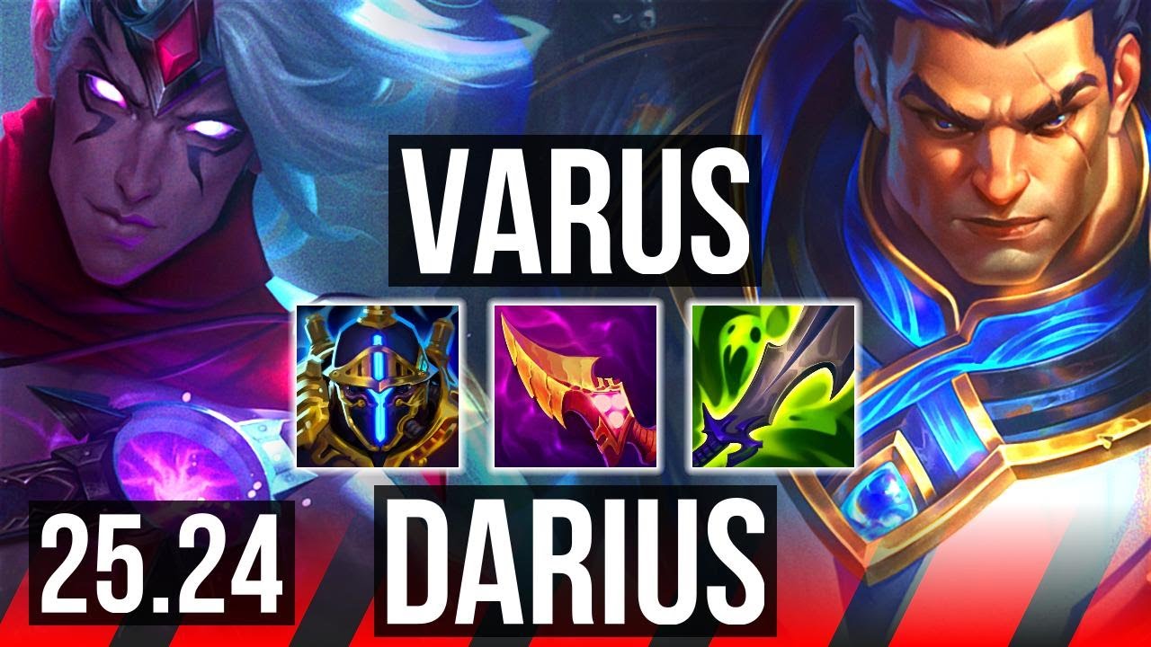 VARUS vs DARIUS (TOP) | EUW Diamond | 25.24