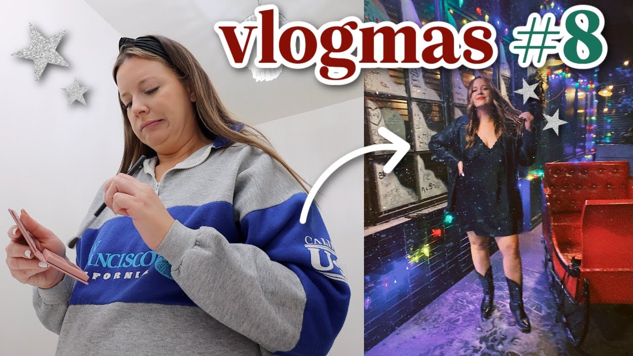 life update chats & get ready with me for a CHRISTMAS bar! ✨ VLOGMAS #8