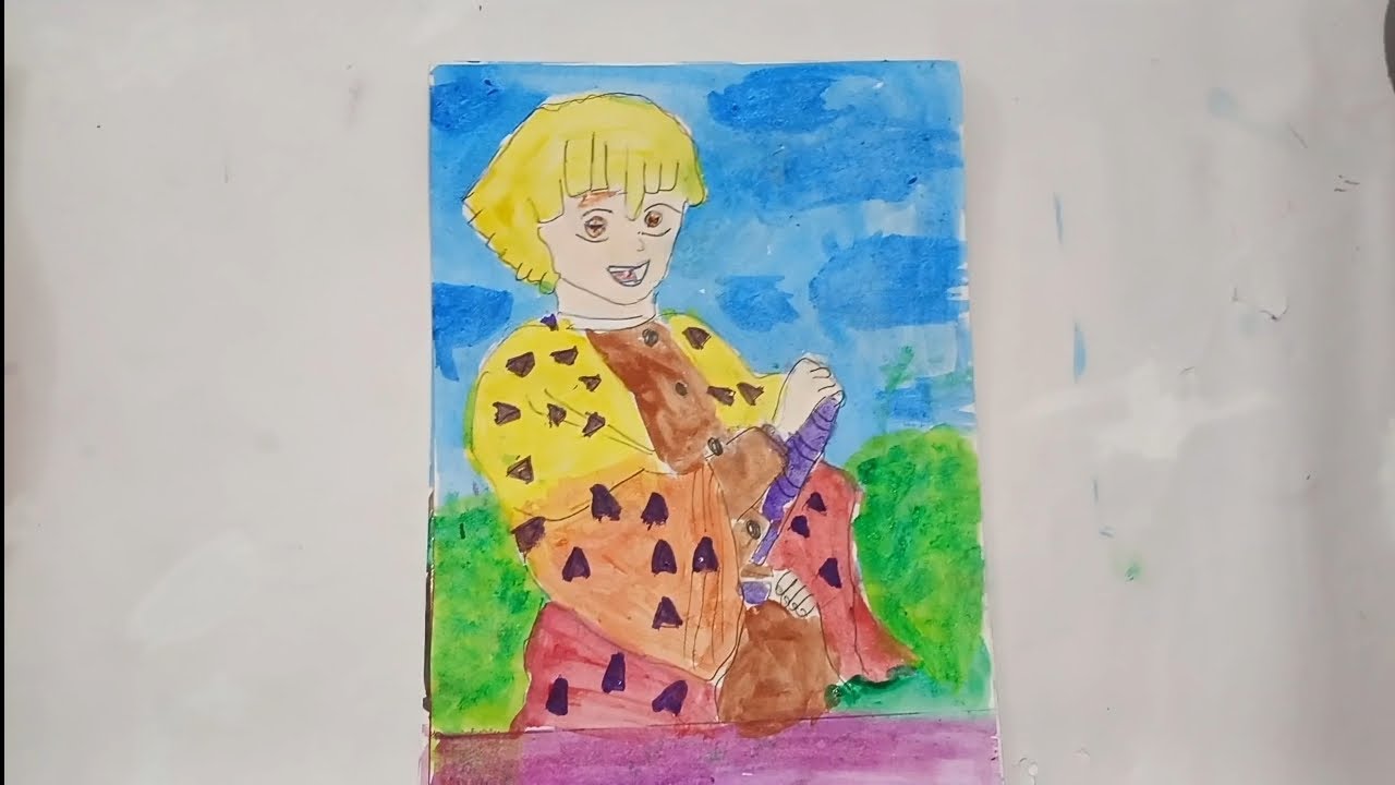 Zenitsu drawing totourial video 