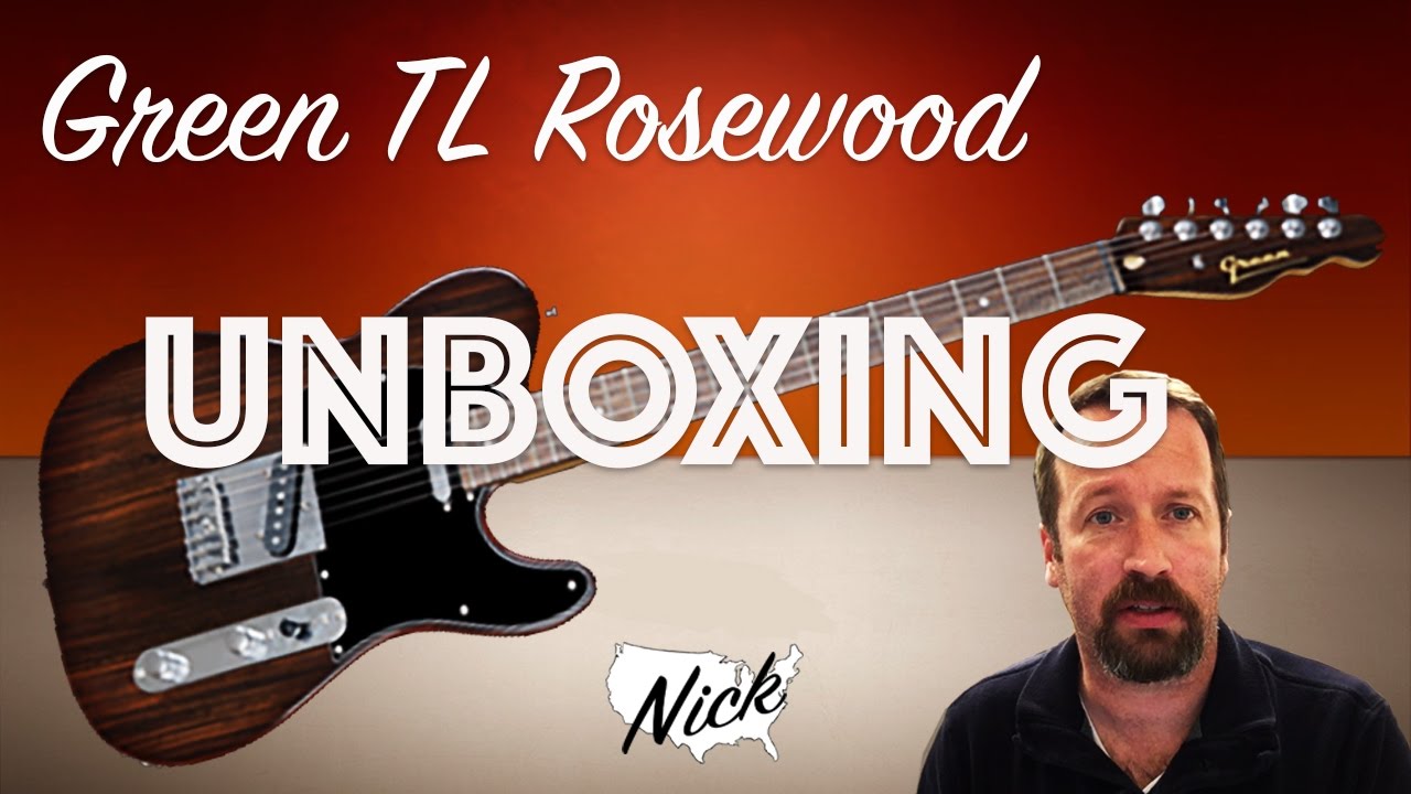 Green Rosewood TL Unboxing - Telecaster Goodness by Way of Sweden! Lundgren Pickups!