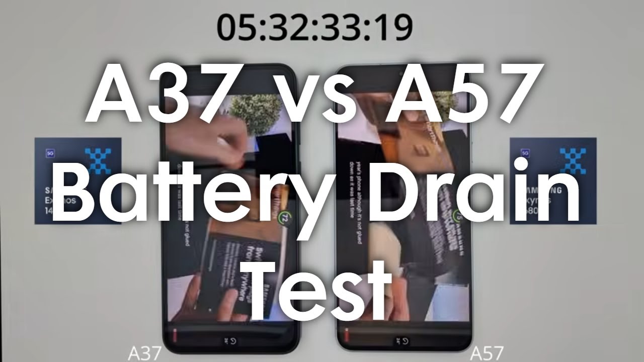 Тест на разрядку батареи Samsung Galaxy A37 и Galaxy A57
