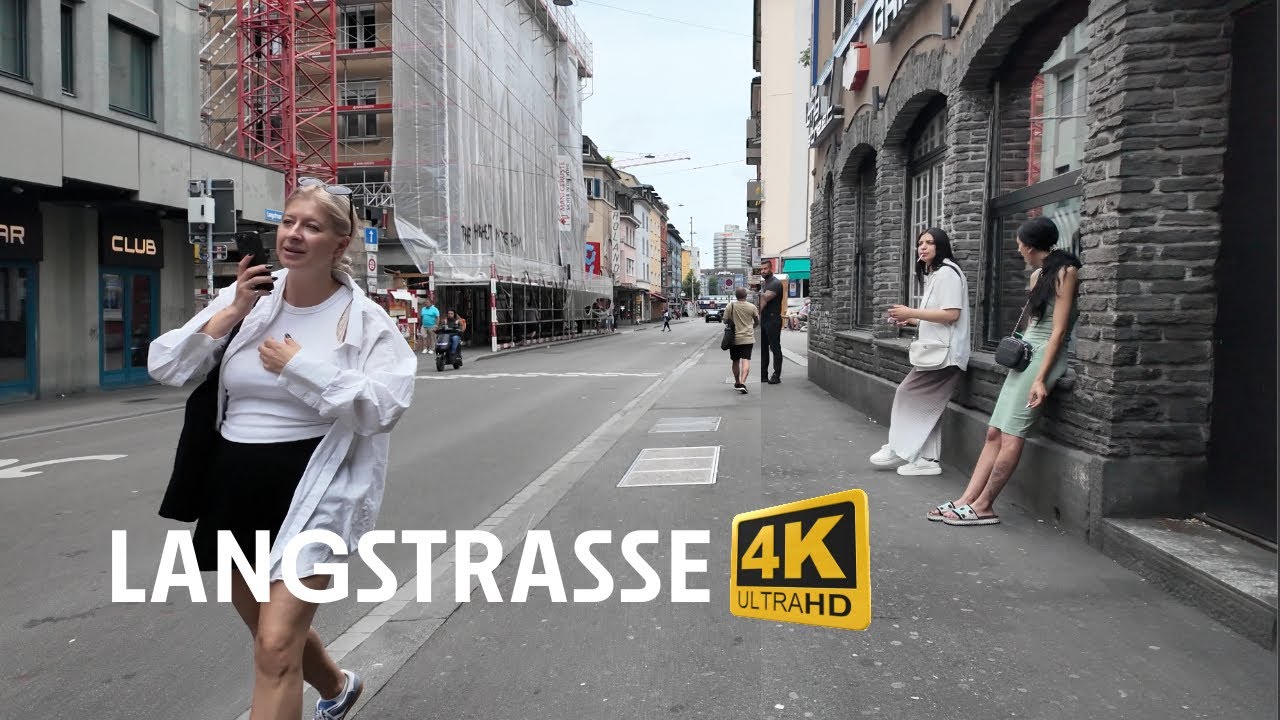Langstrasse Zurich Pre-Summer Day Stride 4K60FPS | @GlobalCityStrides