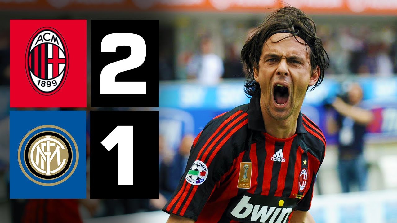 Il DERBY di INZAGHI e KAKA! Che spettacolo a SAN SIRO | MILAN v INTER 07/08