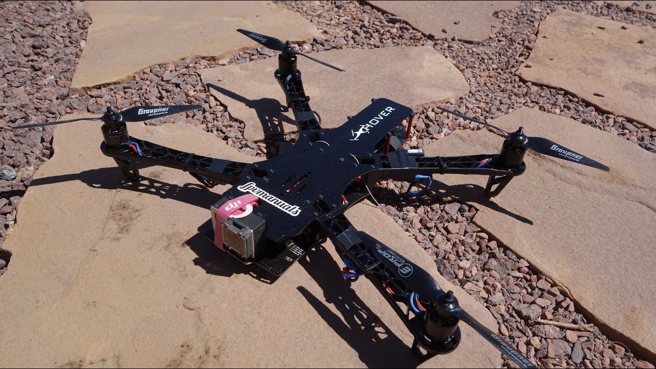 TBS discovery build video, sunny sky 980kv DJI Naza lite Grupner 8" 4s