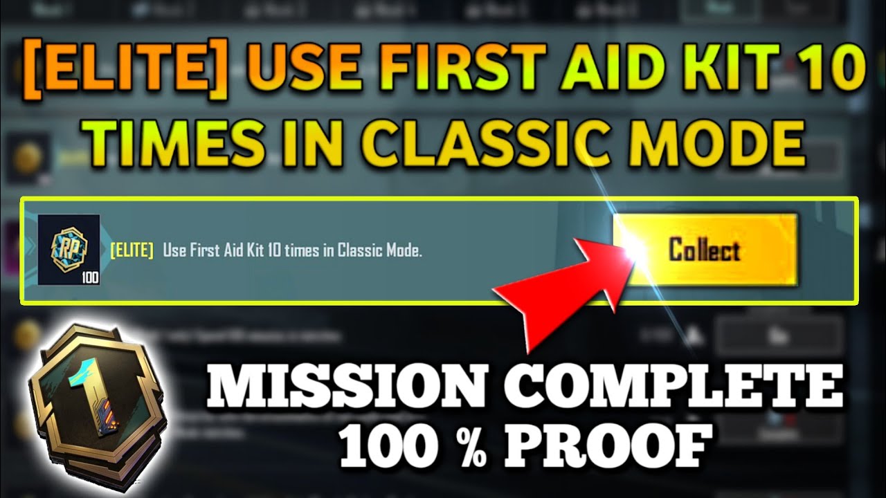 [ELITE] USE FIRST AID KIT 10 TIMES IN CLASSIC MODE