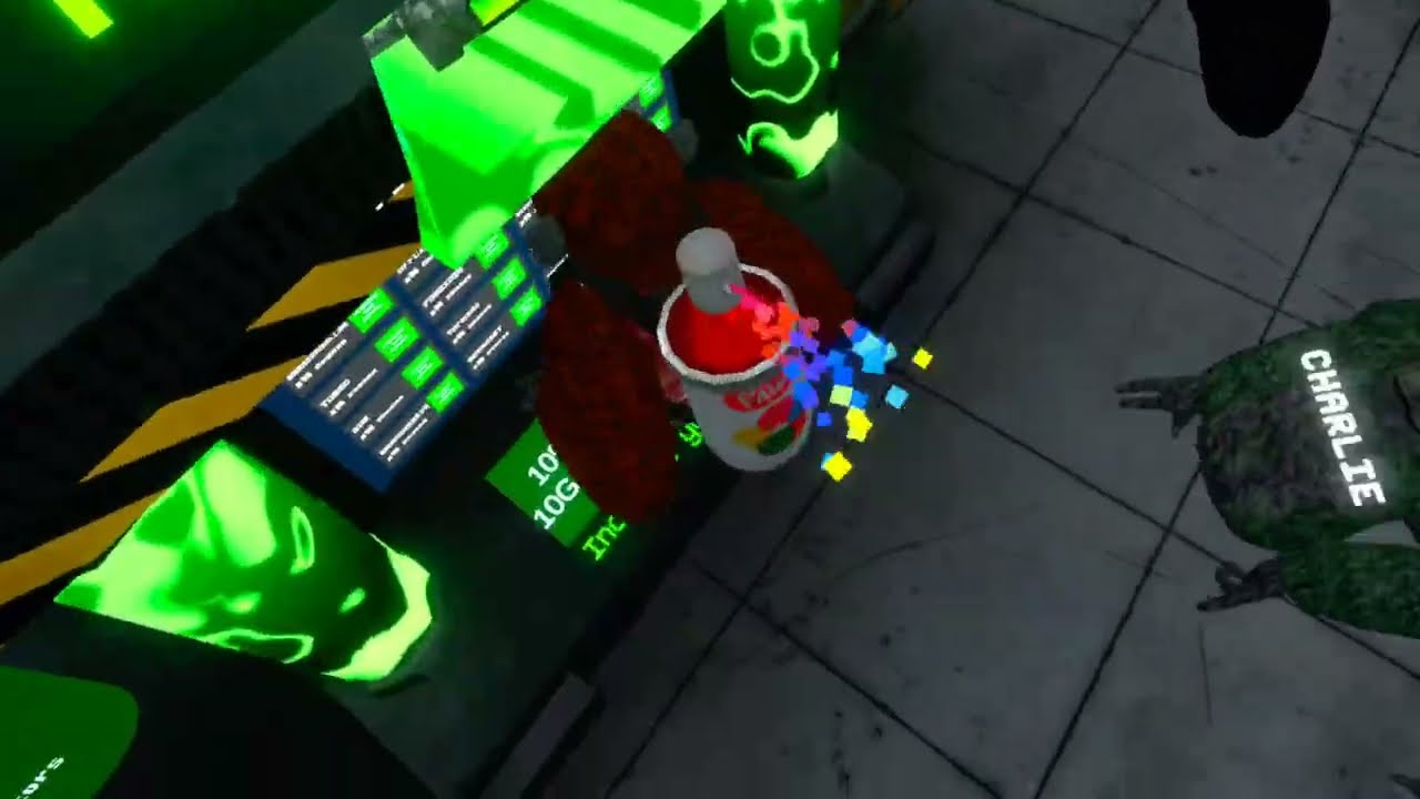 Playing be the monster in scary baboon