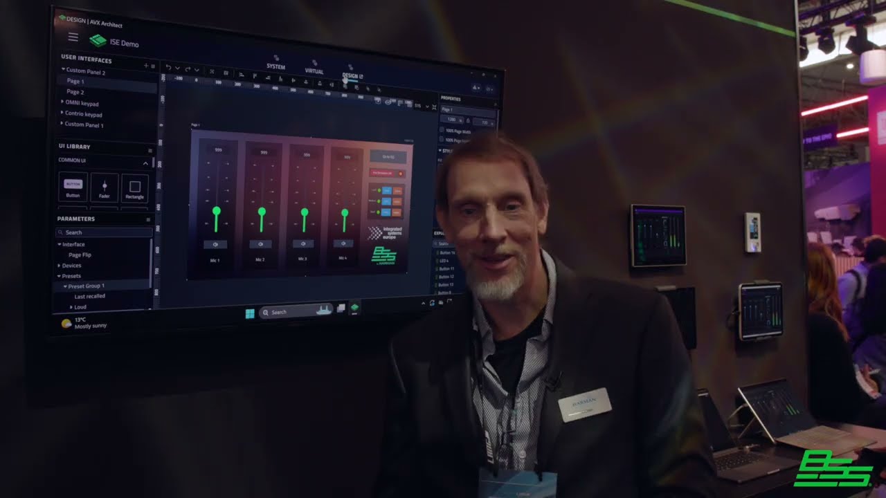 BSS OMNI Dynamic Keypads, AVX Software Suite & Soundweb OMNI DSPs | From Integrated Systems Europe
