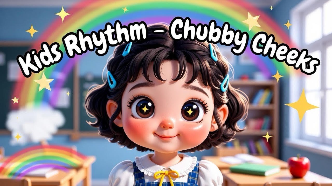 ✨ Chubby Cheeks Dimple Chin 🥰 Rosy Lips | Cutest 3D  Rhyme Ever | Kids Rhythm 2025 