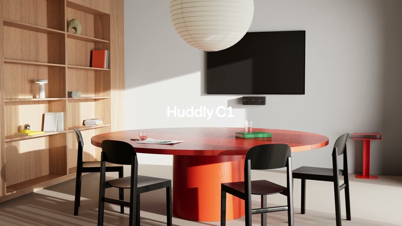 This Is Huddly C1: AI-driven videobar for small and  medium rooms