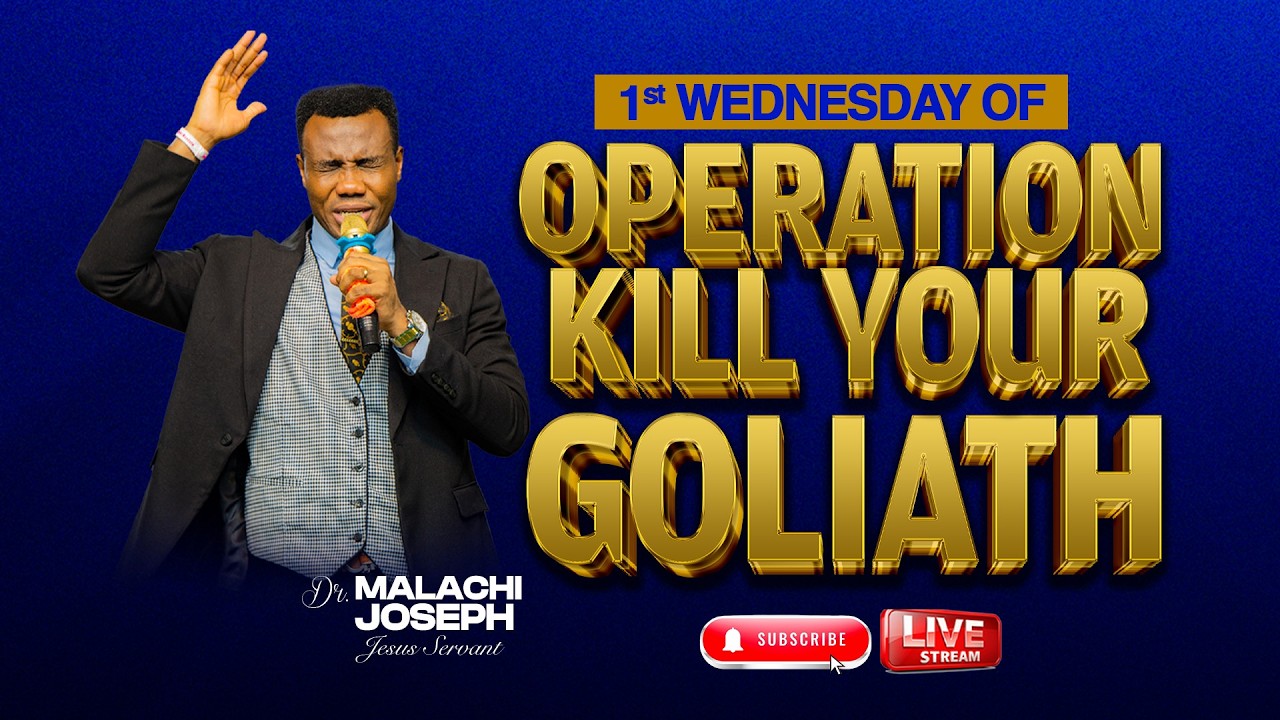 1St Wednesday of Operation kill your goliath (1 Samuel 17:40-51) | Jesus Servant Dr. Malachi Joseph