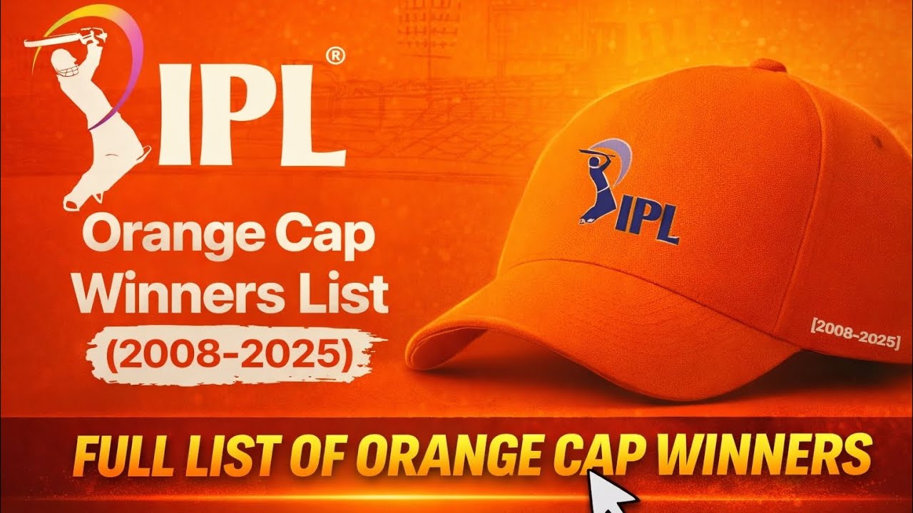 Complete IPL Orange Cap Winners List |🏆🧢 All Seasons (2008&ndash;2025) #ipl #orangecap