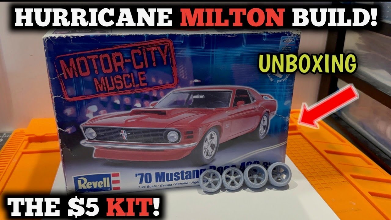 Hurricane Milton Build: Unboxing Revell 70 Mustang Boss 429: Only $5.00?