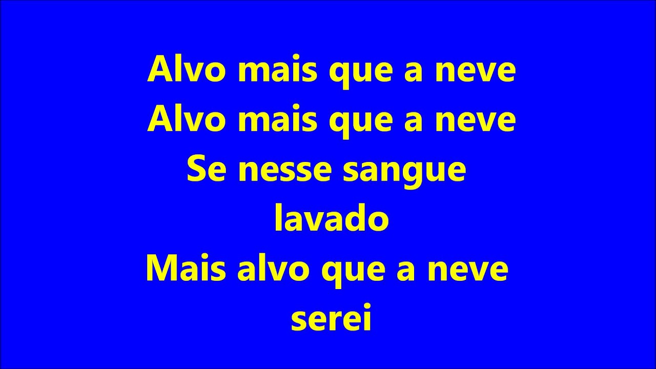 Alvo mais que a neve play back com legenda