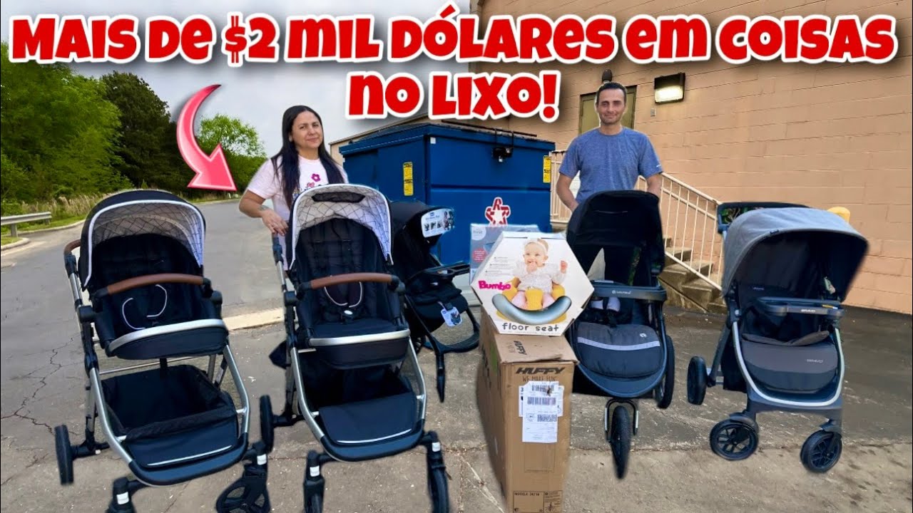 Mais de $2 mil dólares em coisas no lixo dos Estados Unidos!🇺🇸