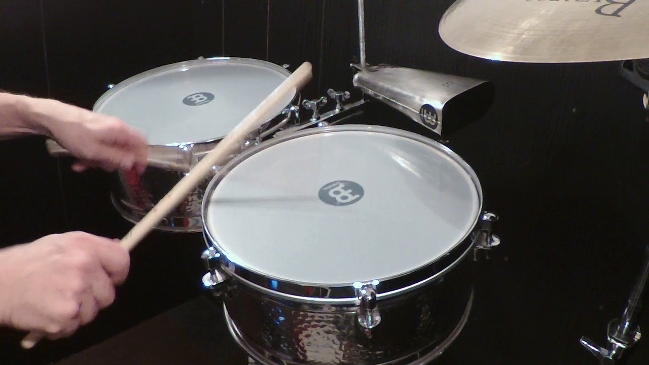 ABANICO WITH 3/2 CLAVE ON TIMBALES/SALSA PLAY ALONG with a son montuno tumbao in 3/2 son clave