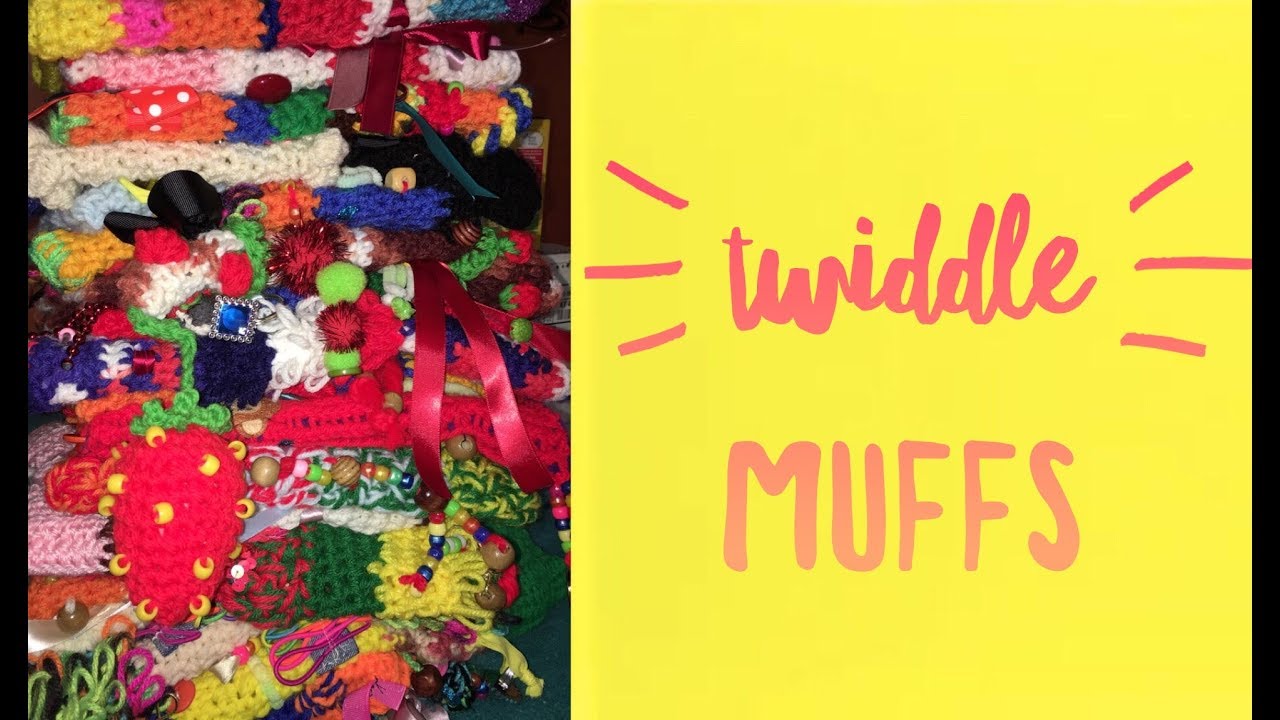 •TWIDDLE MUFF• collection video 💜🌈🌀 {crocheting for Dementia and Alzheimer's patients}