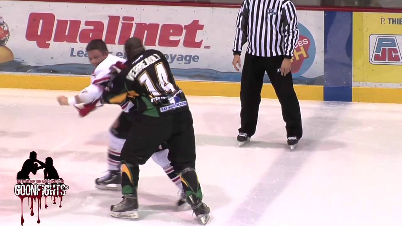 Jon Mirasty Vs Cedric Verreault Eperviers Vs Riviere Du Loup LNAH