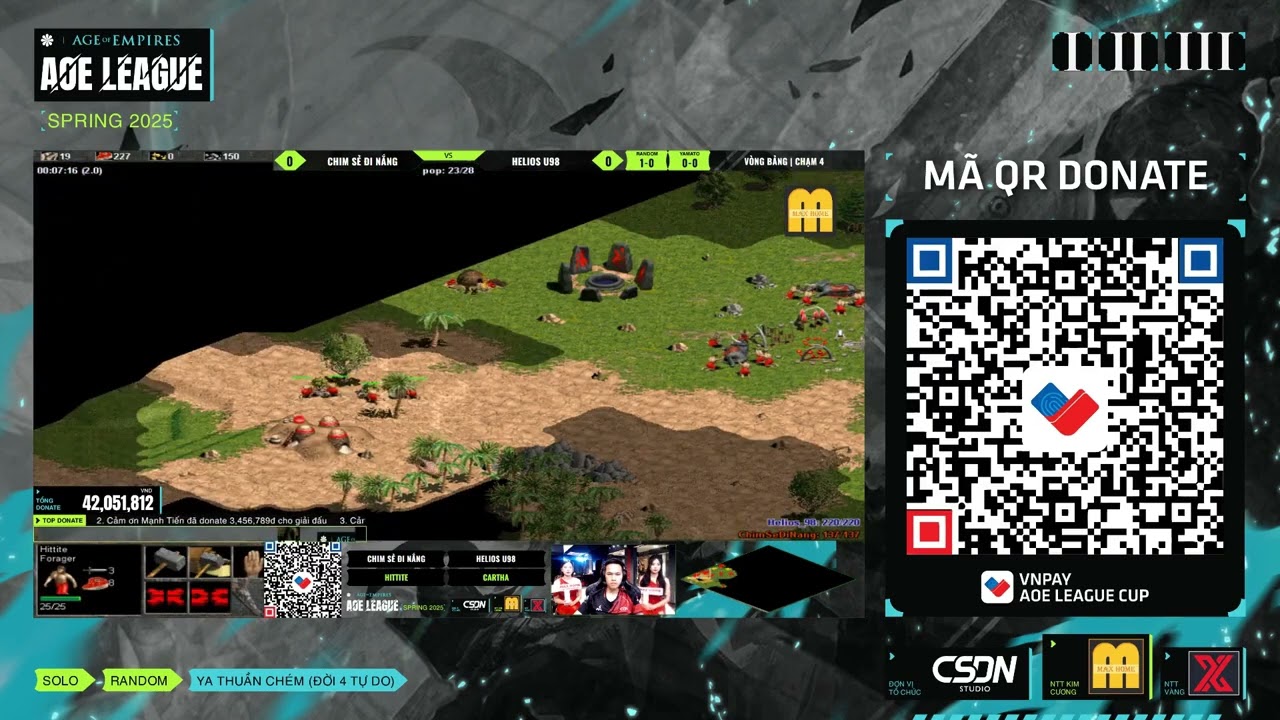 Chim Sẻ Đi Nắng vs U98 | Vòng 7 | AoE League Spring Cup 2025 #aoe #chimsedinang