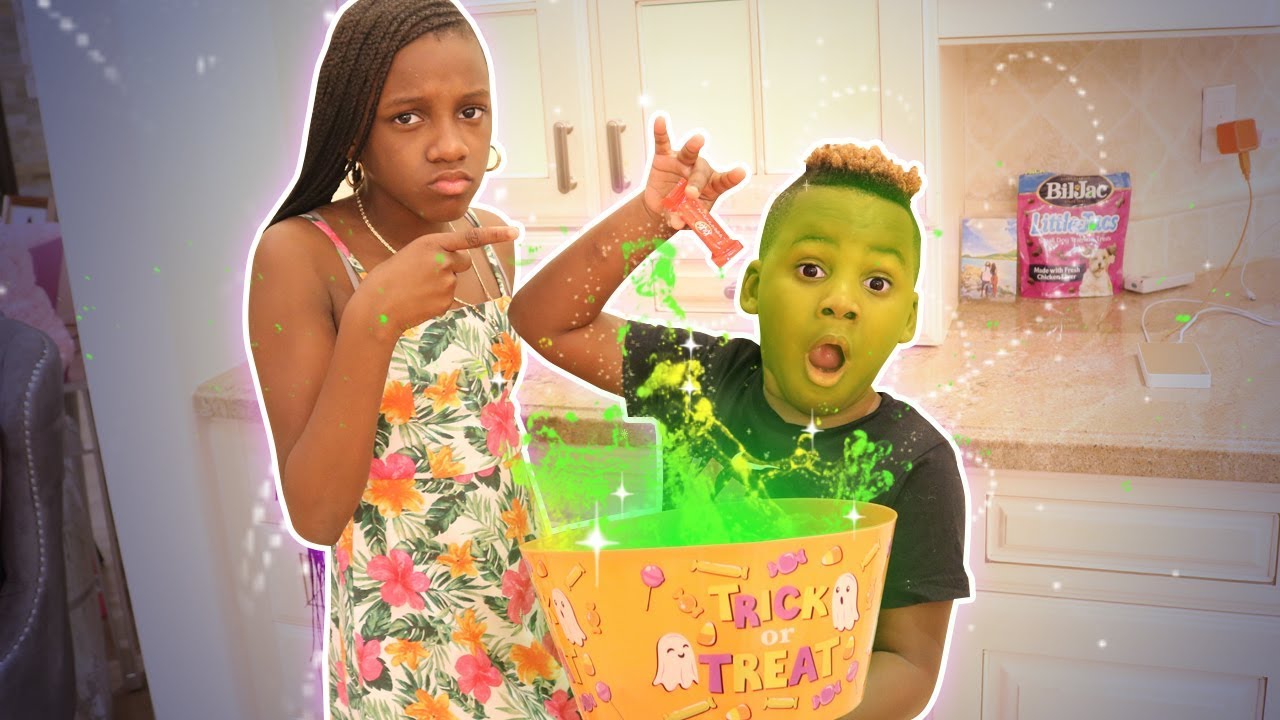Magical Candy Turns DJ's Face Green