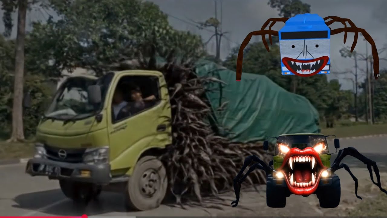 Truk Berubah Betuk Menjadi Monster dan Robot #trukoleng #truk #trukpasir #telolet #teloletbasuri