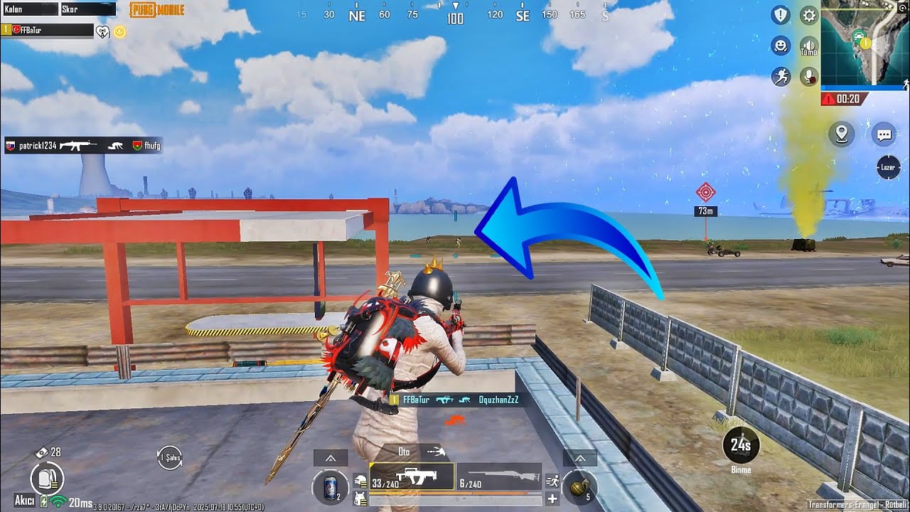 NE GELİYORSUN ÖYLE AKLIMIZ GİTTİ ! BATUR GAME SOLO SQUAD PUBG MOBİLE