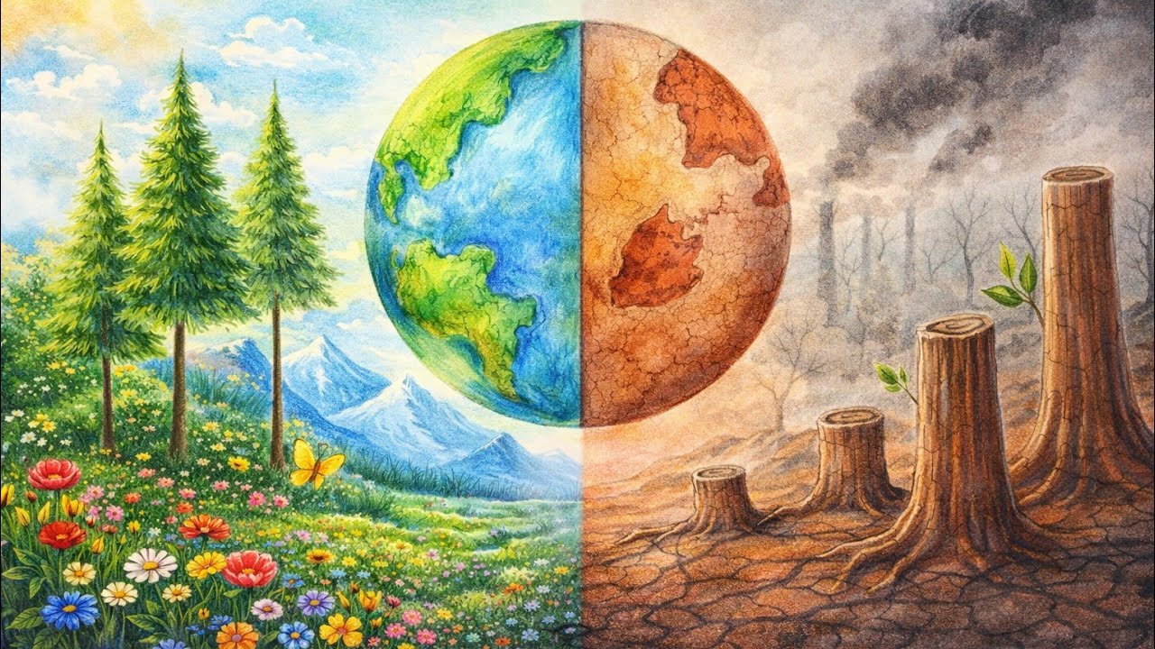 Earth day art | Earth day poster | green earth | Save nature save earth 