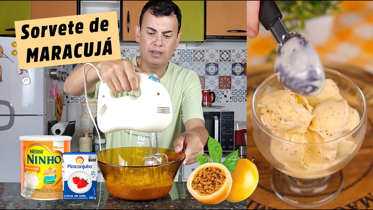 SORVETE CASEIRO DE MARACUJÁ - Fubá online