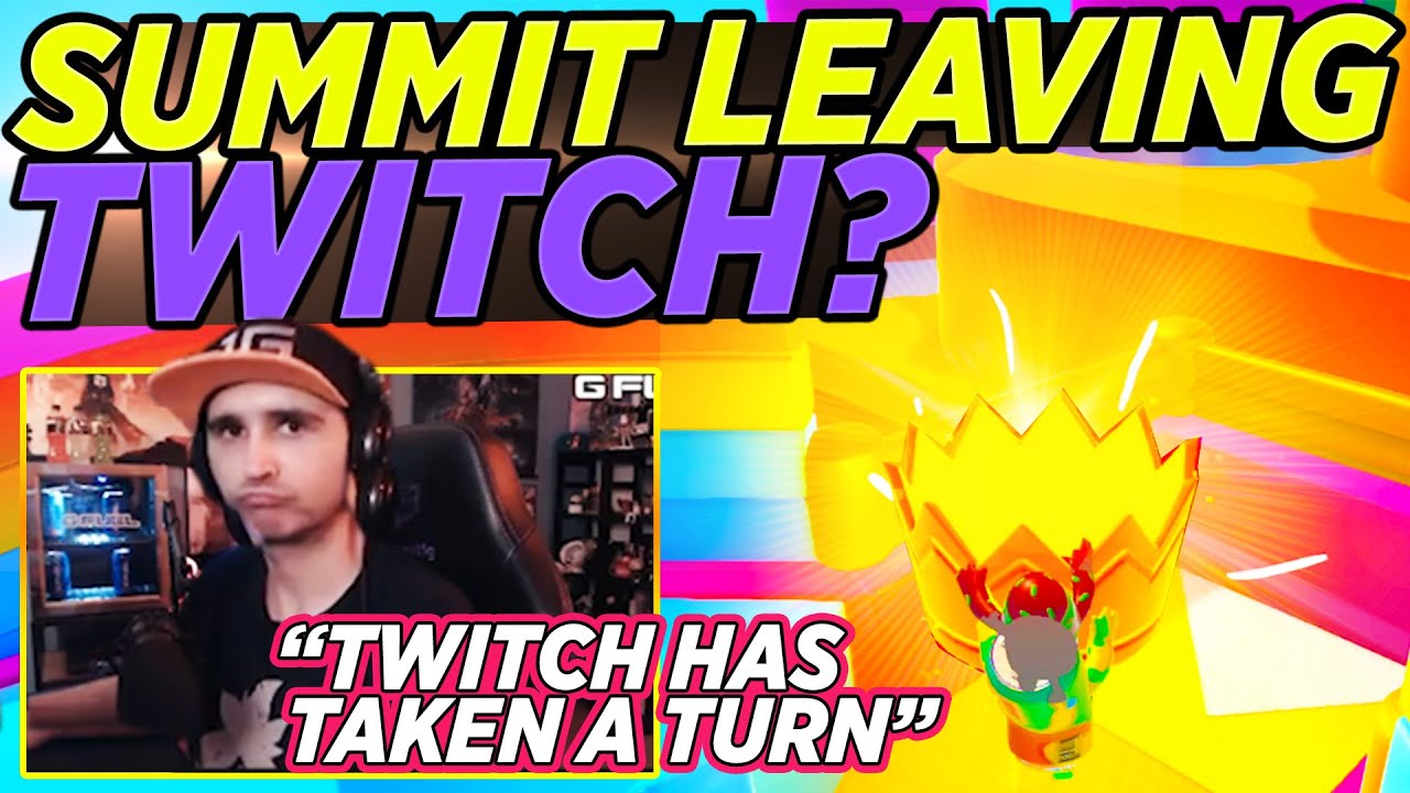 Summit Talks about LEAVING TWITCH - Fall Guys Tournament with Shroud