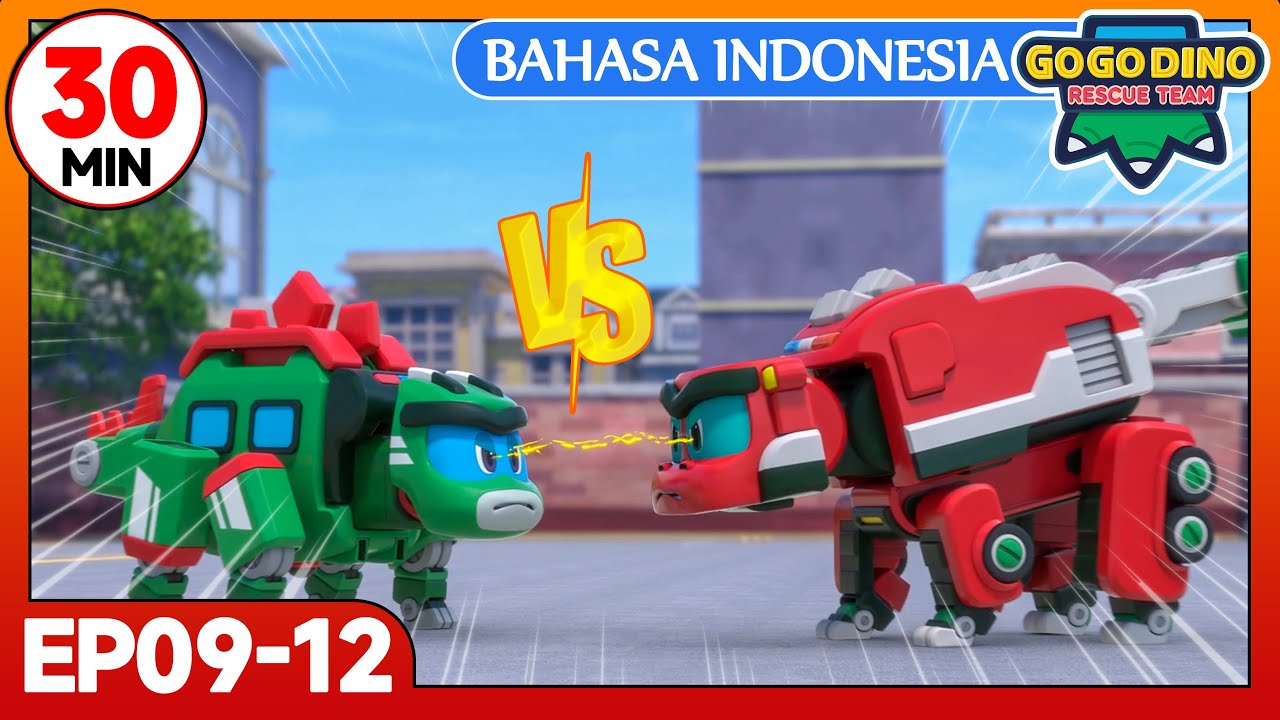 GOGODINO Rescue Team | Kompilasi 30 Menit | EP09-12 | Kartun Dinosaurus | Animasi Anak | Baru