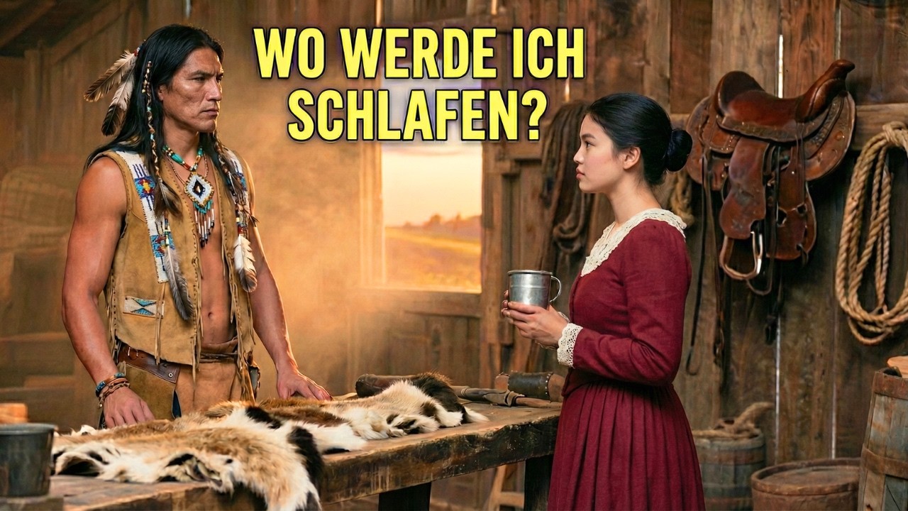 „Wo werde ich schlafen?“, flüsterte sie – Der Apache zog sie sanft an sich und sagte: „Genau hier“