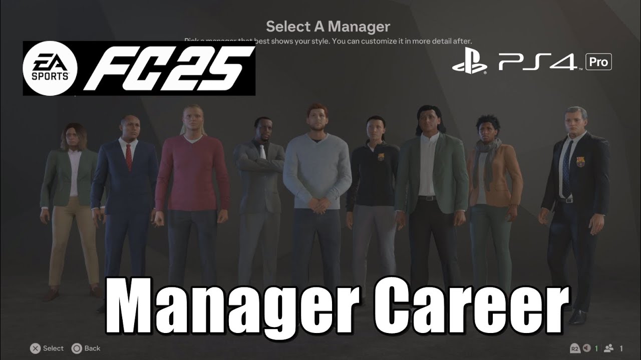 EA FC 25 Manager Career Gameplay PS4 Pro