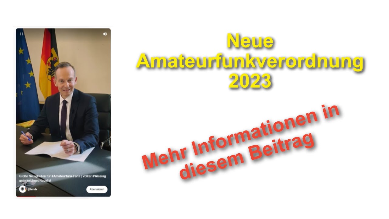 Neue Amateurfunkverordnung | HAM RADIO 2023