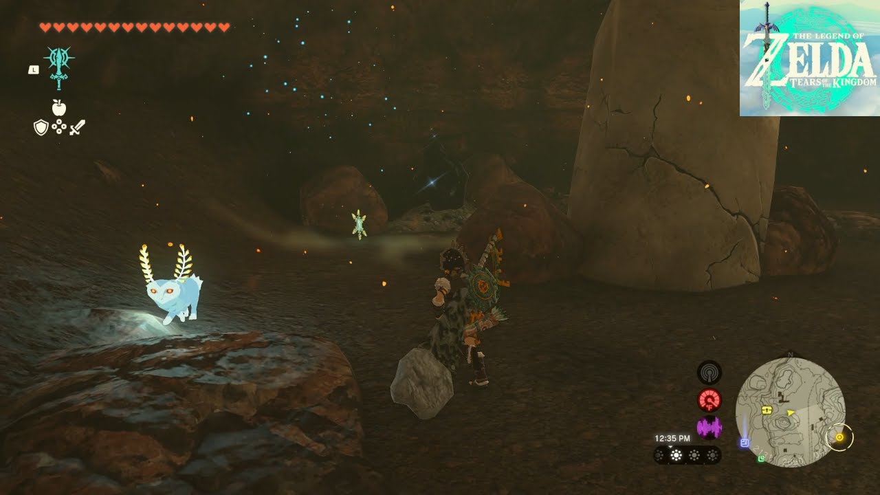 Zelda: Tears of the Kingdom [Switch 2] #195, Death Mountain Foothill Cave; Death Mountain West Site