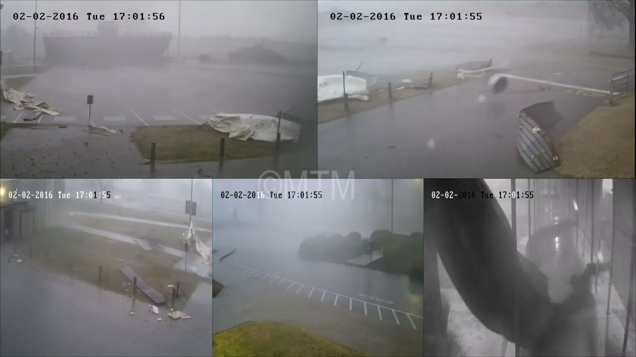 Tornado Hits Crockett County High School ALL CAMERAS