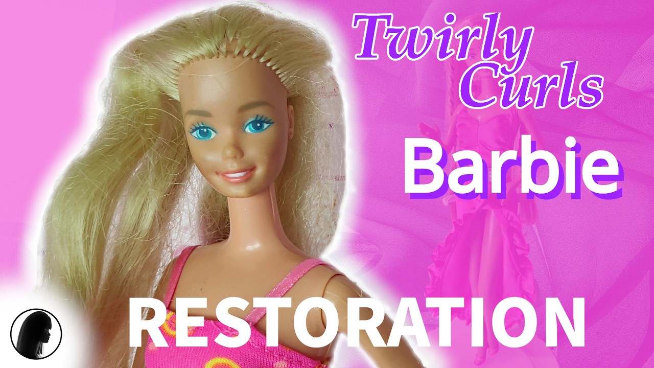 Vintage 1982 Twirly Curls Barbie Restoration | Partial re-root, various fixes,  and one oopsie 🙈