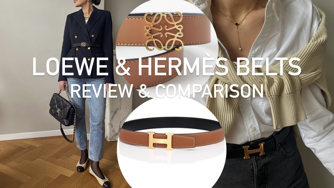 HERMES & LOEWE BELTS | REVIEW, COMPARISON, STYLING, TRY-ON