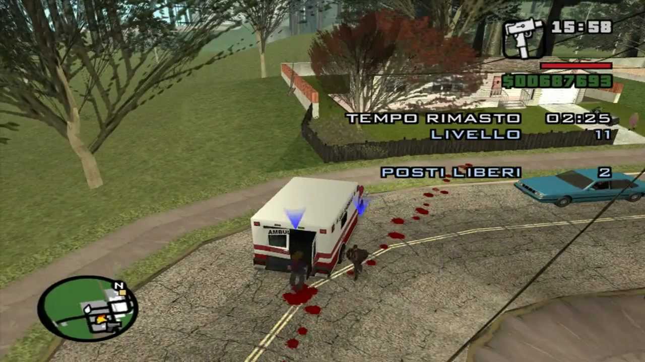 GTA san andreas - Missione Ambulanza ( Ambulance - paramedic side mission ) ( PC )