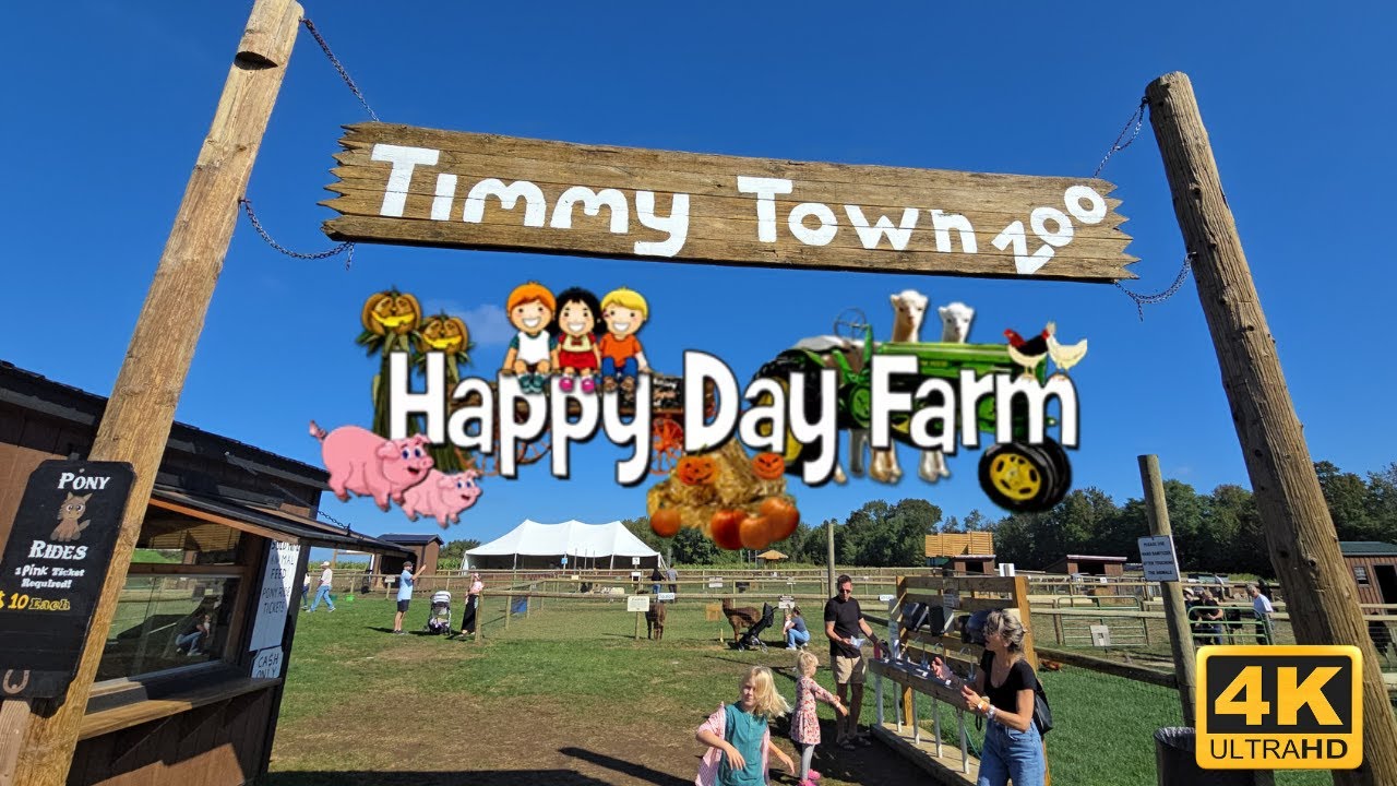 🐐 Зоопарк Timmy Town Zoo | Осенний фестиваль Happy Day Farm 2025 | Семейный отдых в формате 4K 🐑🎃