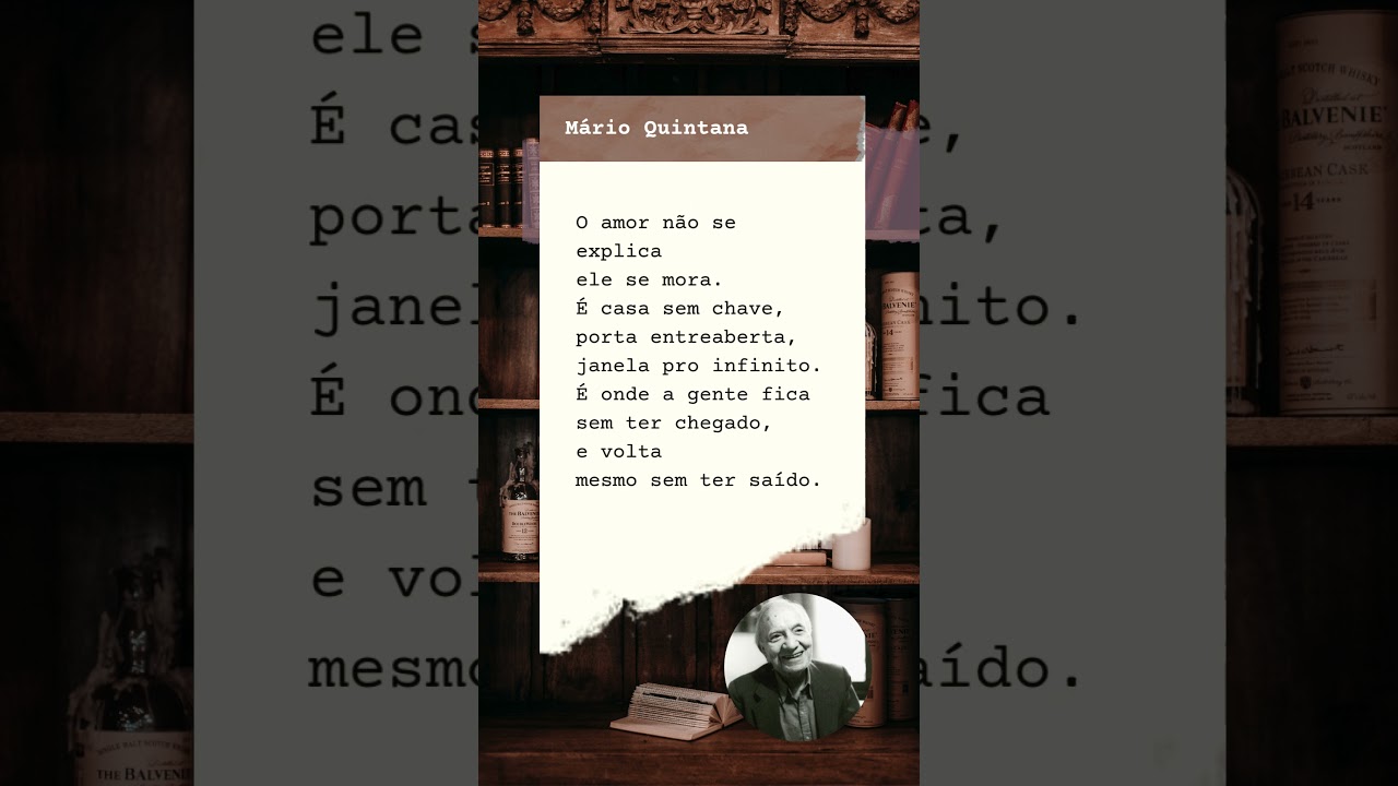 M&aacute;rio Quintana: Amor &eacute; um Lugar #versos #poemas #poesia #literatura  #arte