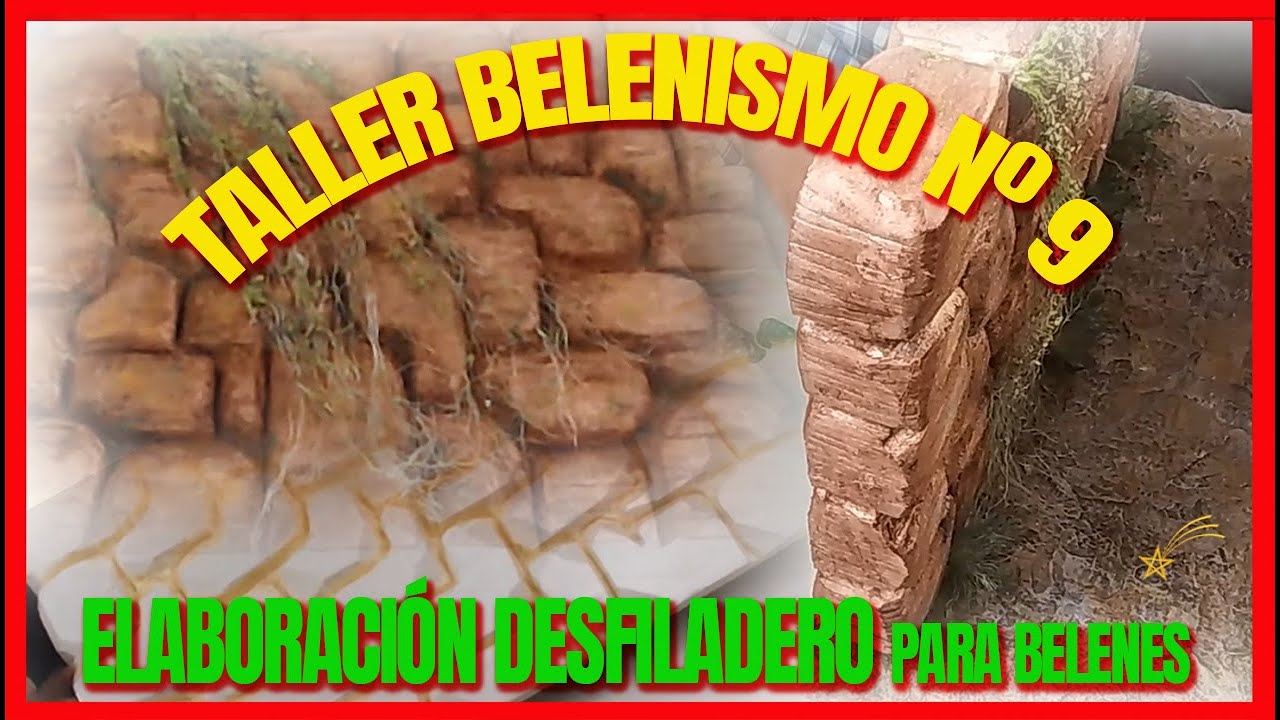 👉⚒ Taller Belenismo Nº9: Tallado, pintado y acabado Desfiladero para Belenes ⚒