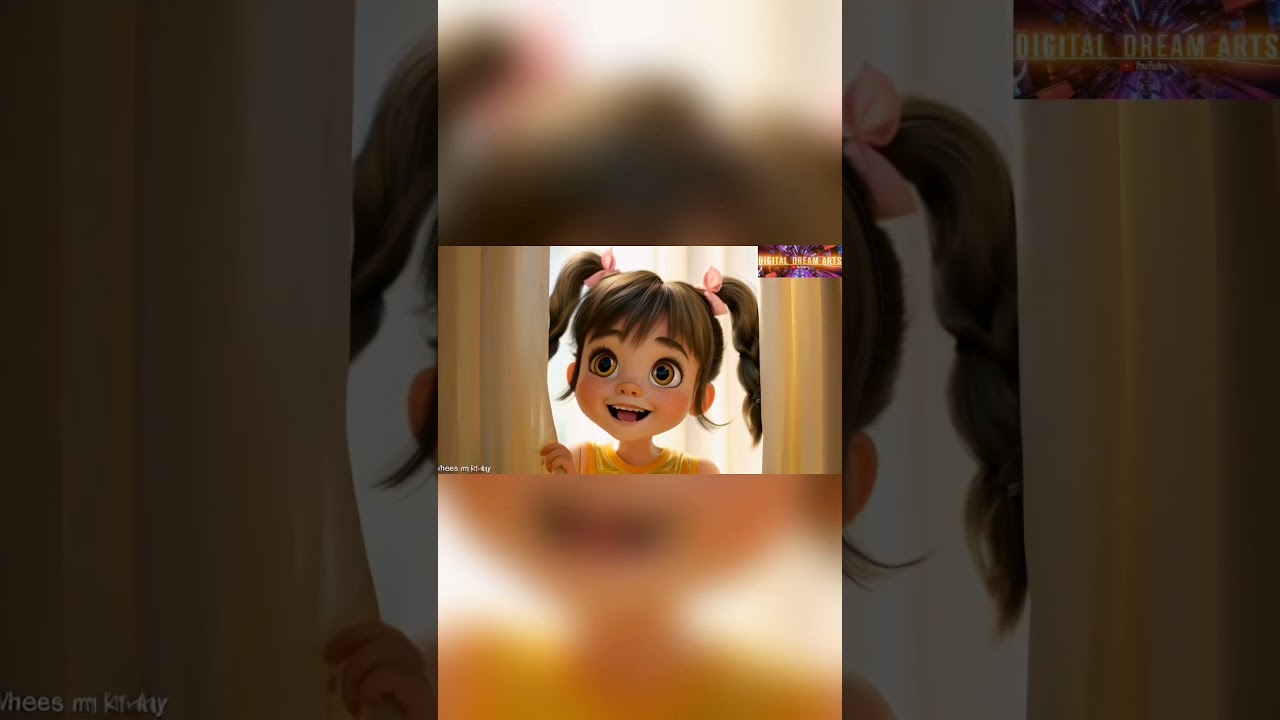 Lily d Whiskers || Story about Little Girl & Kitten 👱&zwj;♀️🐱 #ai #animation #cute #girl #kitten #cat