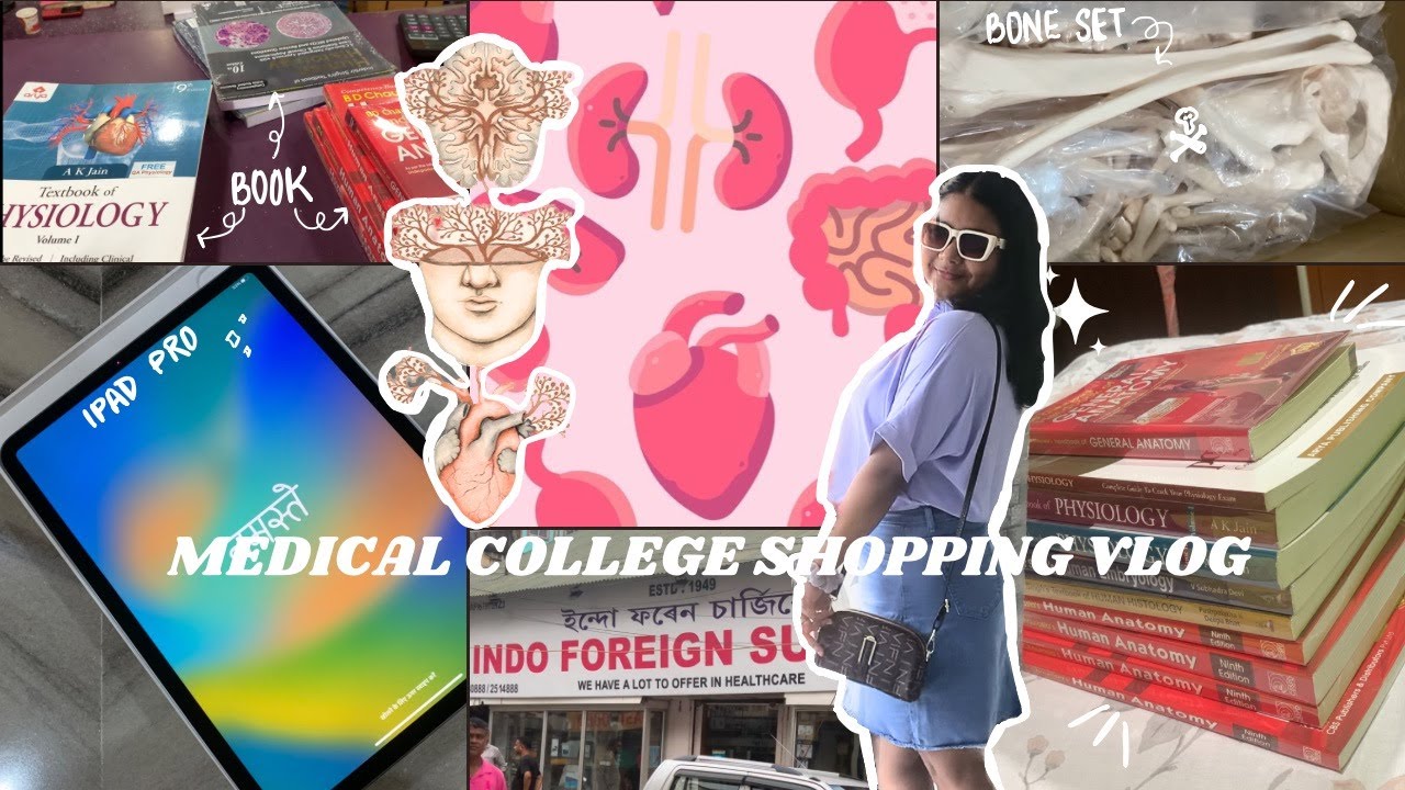 MED SCHOOL SHOPPING WITH ME || shop for medical college as a 1st year med student 😃👩🏻‍⚕️