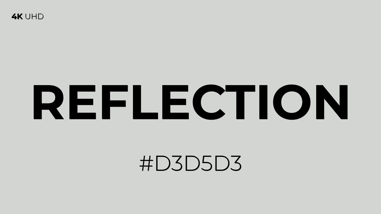 Reflection Screen - Professional Studio Light Source - (#D3D5D3) - RGB(211, 213, 211)