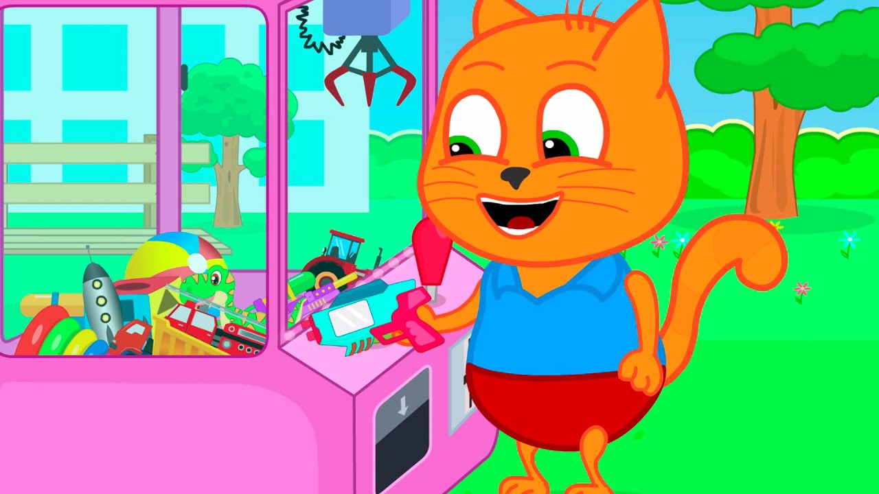 Família de Gatos - Jogo pegar o brinquedo Desenho Animado em Português Brasil